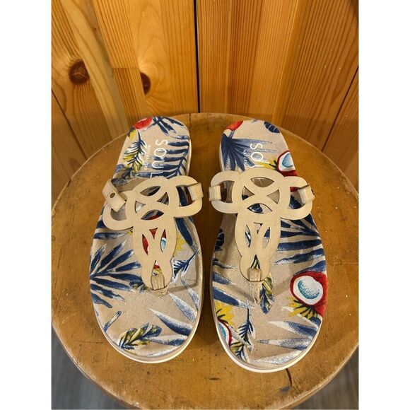 SOUL Naturalizer Womens Janice Faux Leather Sandals Shoes Size 6 - Picture 2 of 8